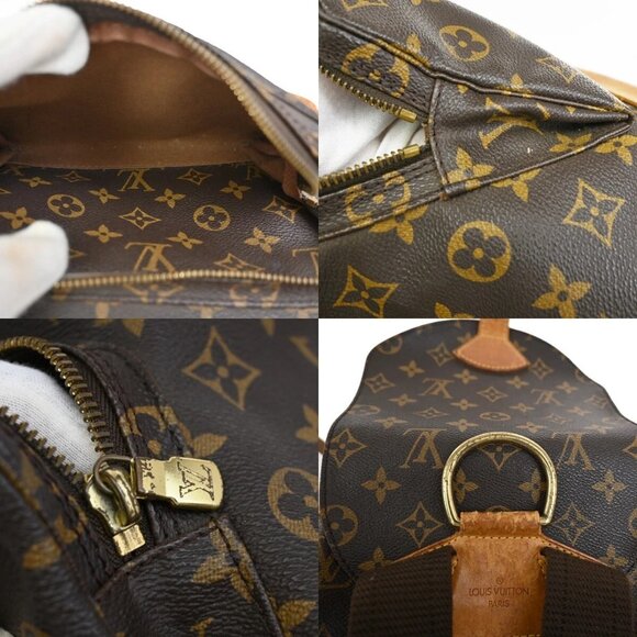 LOUIS VUITTON Montsouris GM Backpack Bag Monogram Leather Brown M51135 77FB766 main image 12